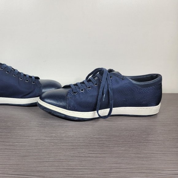 Giorgio Armani Nubuck With Leather Cap Toe Sneaker - Picture 6 of 10